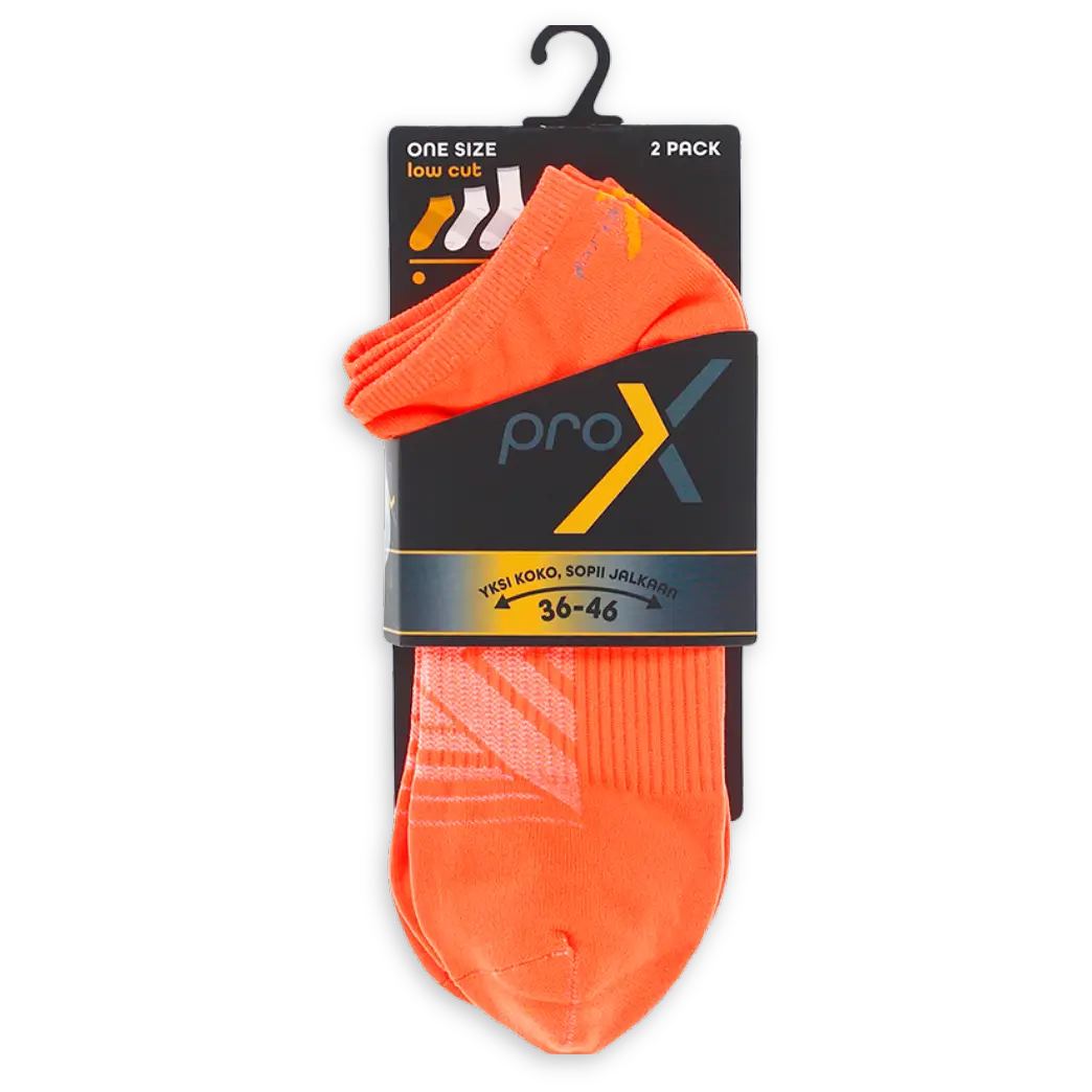 Pro-X Low Cut Urheilusukka Oranssi
